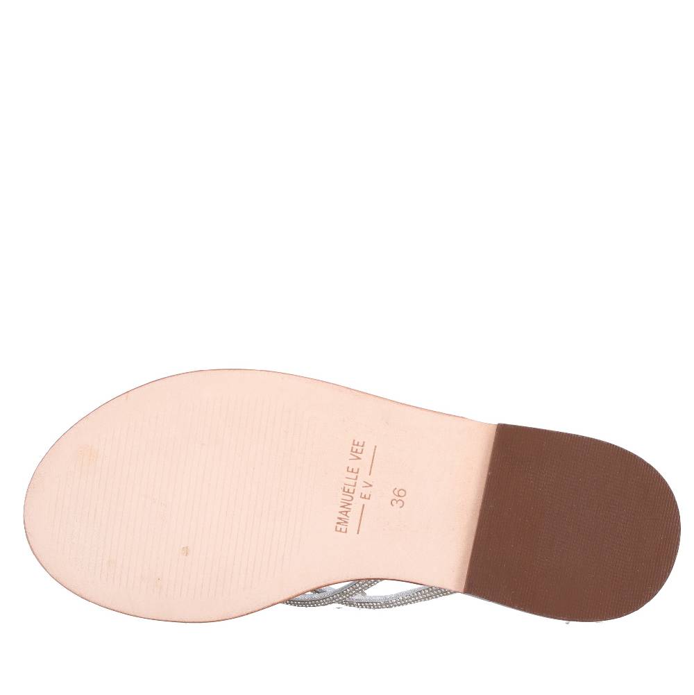 EMANUELLE VEE Mules con strass Vendita Economica