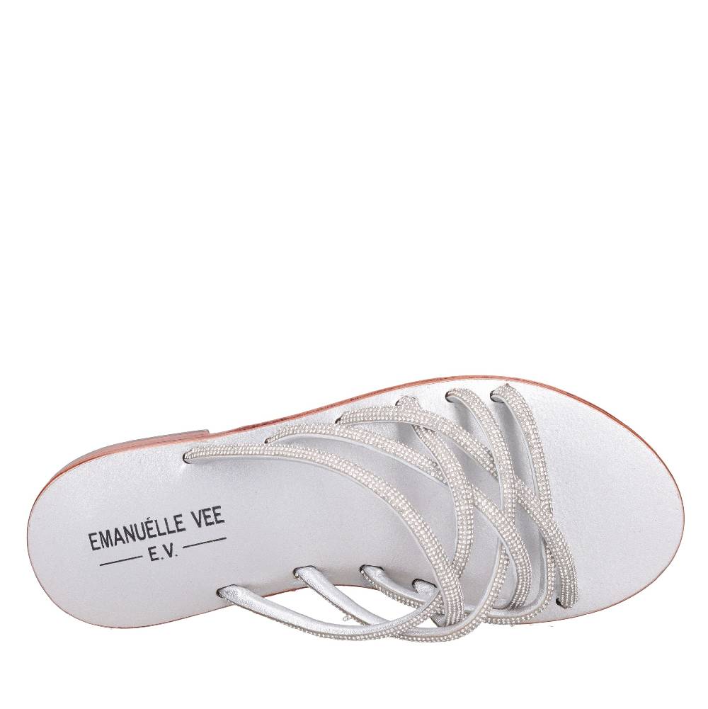 EMANUELLE VEE Mules con strass Vendita Economica