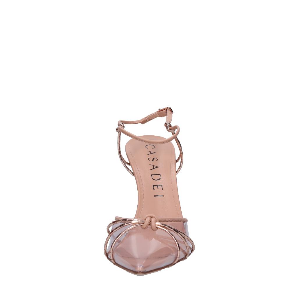 CASADEI Décolleté Slingback in pelle e plexiglass Negozio