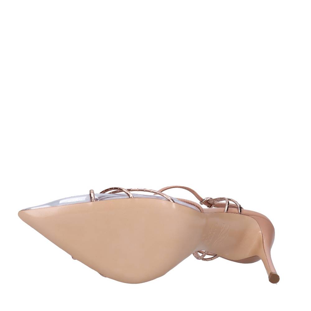 CASADEI Décolleté Slingback in pelle e plexiglass Negozio