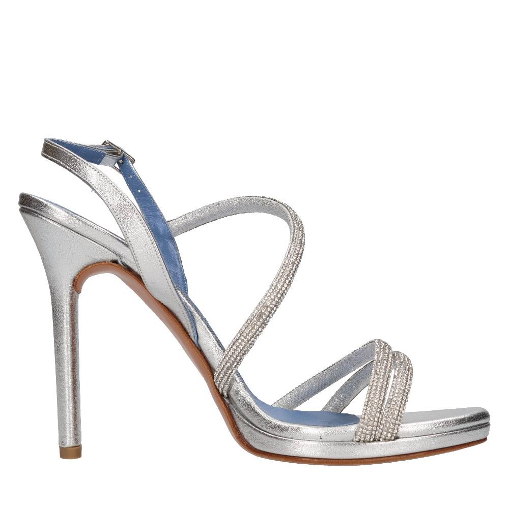 ALBANO Sandali in pelle e strass Italia