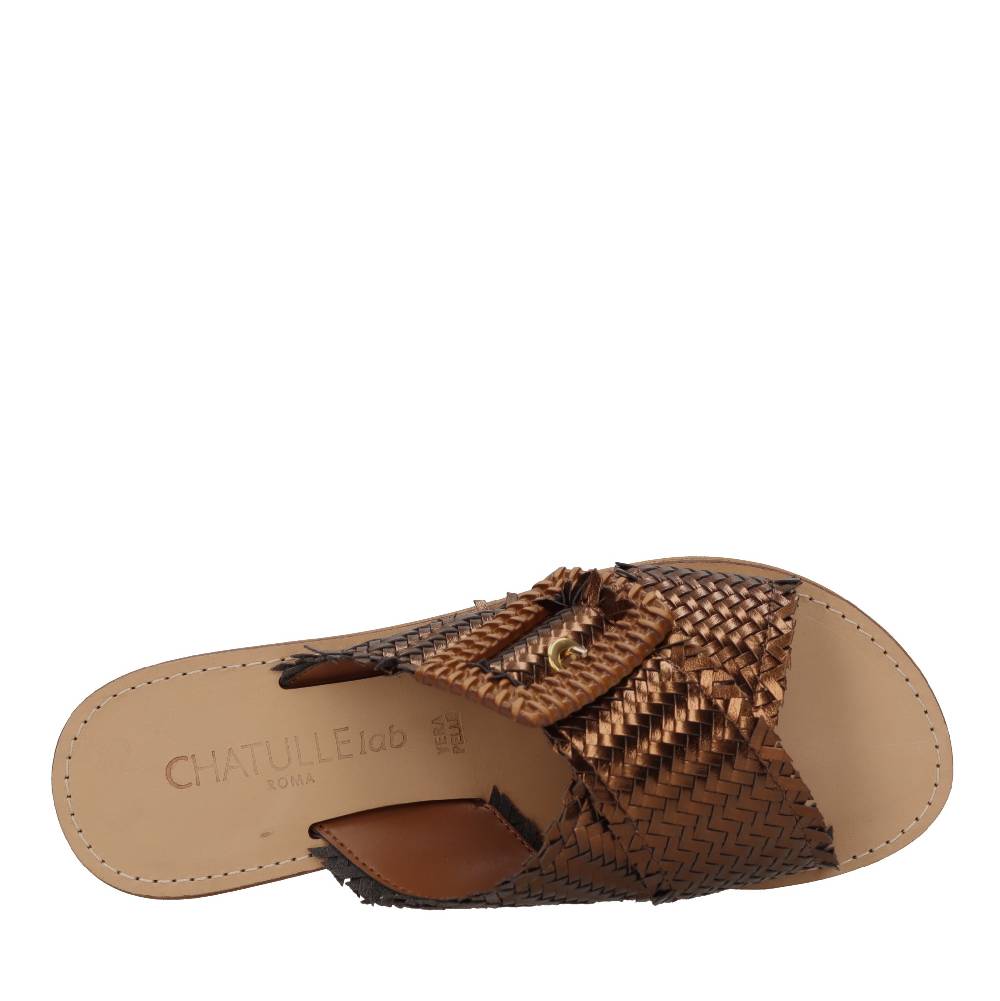 CHATULLE LAB Mules in ecopelle intrecciata Presa