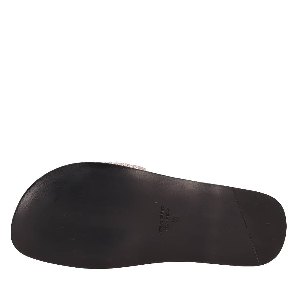 EDDY DANIELE Mules in camoscio e strass Sconto