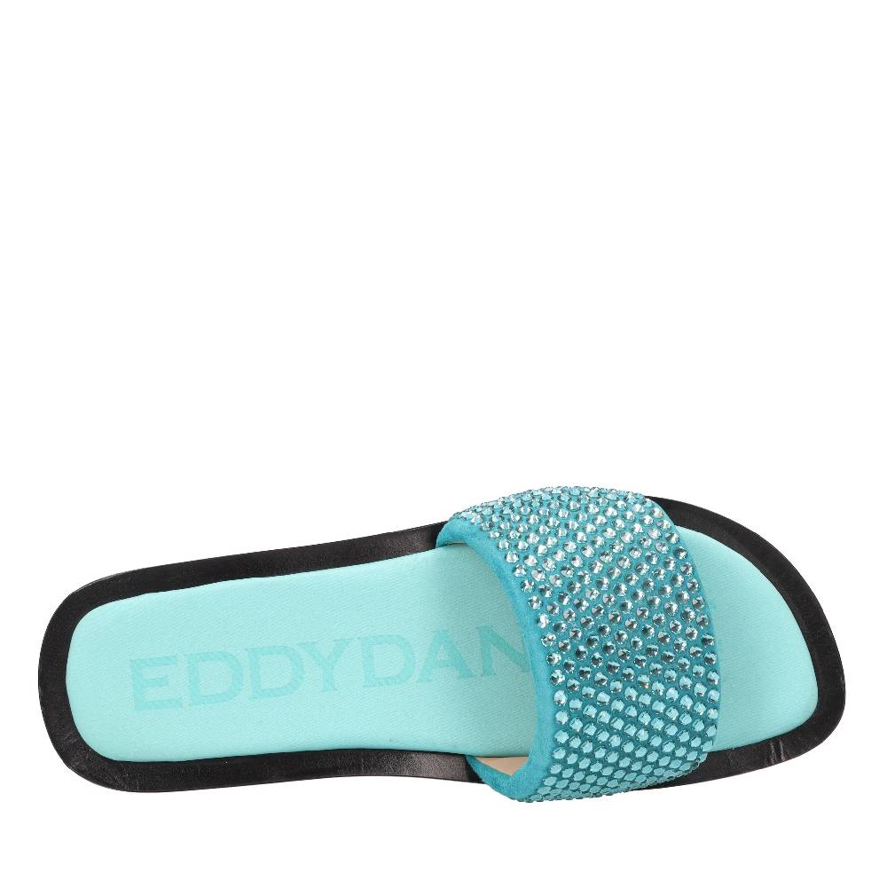 EDDY DANIELE Mules in camoscio e strass Online
