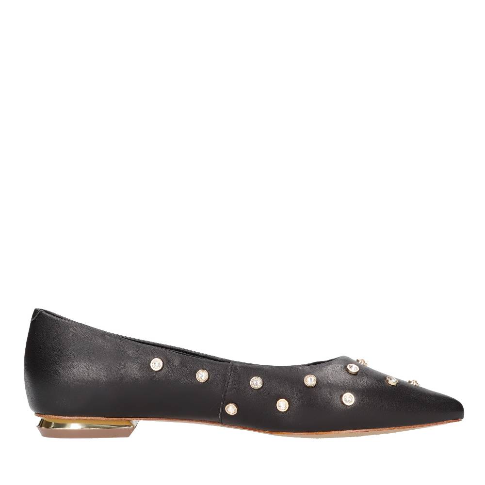 EMANUELLE VEE Ballerine in pelle e borchie Presa