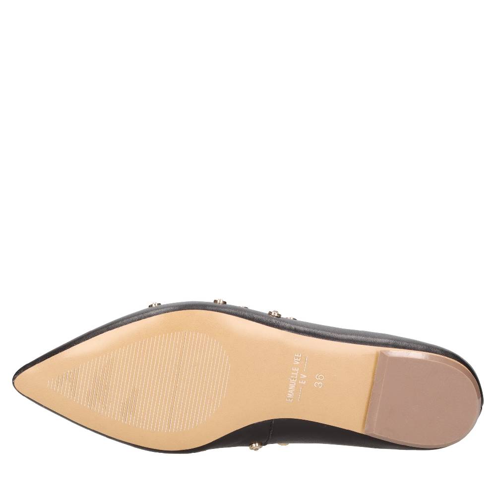 EMANUELLE VEE Ballerine in pelle e borchie Presa