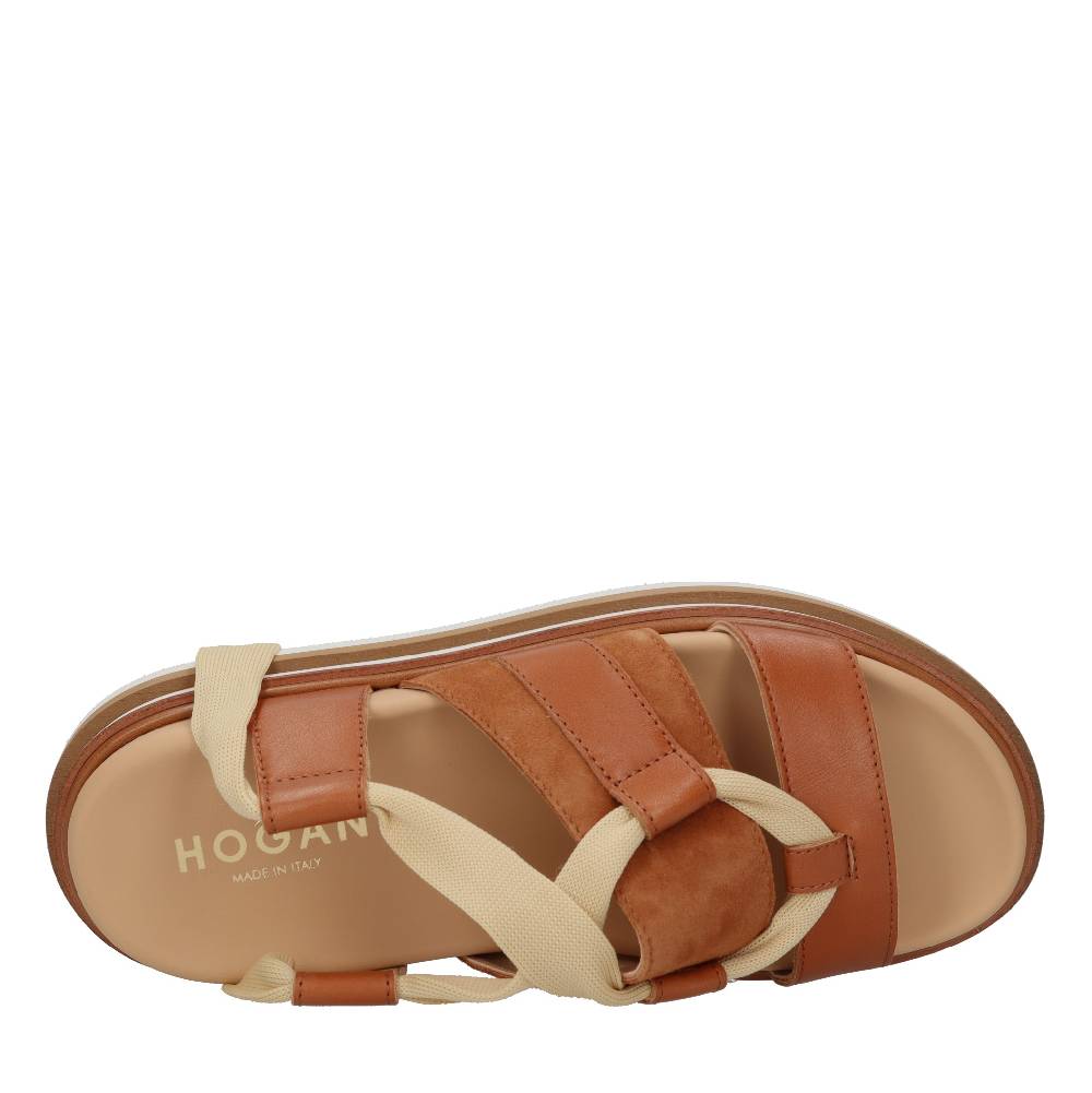 HOGAN Sandali flat in pelle Offerte
