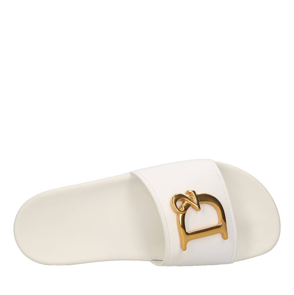 DSQUARED2 Mules in gomma e pelle Saldi Di Fabbrica