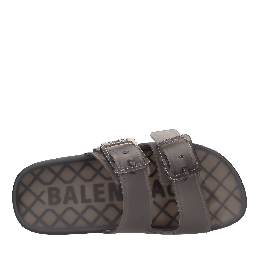 BALENCIAGA Mules in gomma trasparente Nuova