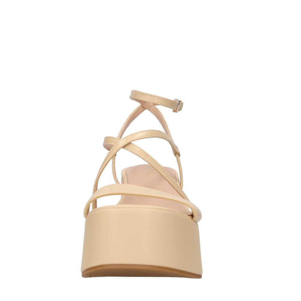 GUESS Sandali con zeppa in pelle Spedizione Gratuita