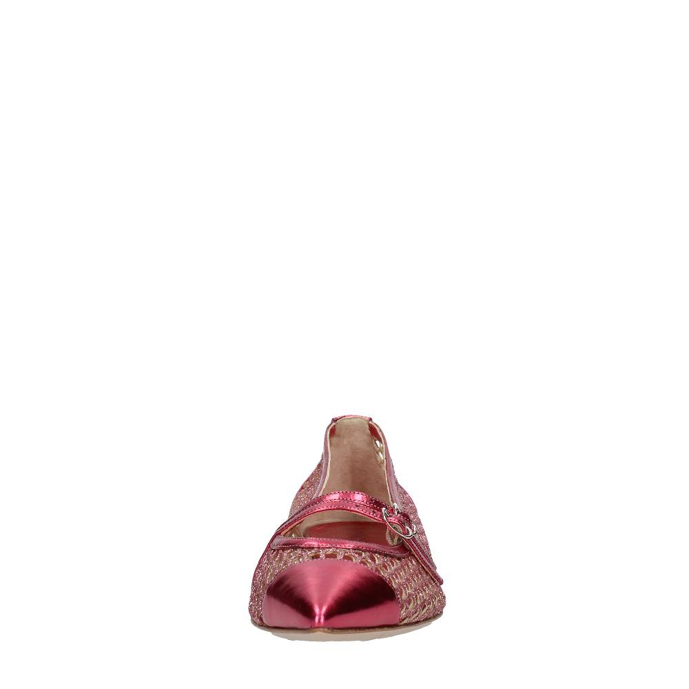 CASADEI Ballerine in pelle e tessuto Hotsell