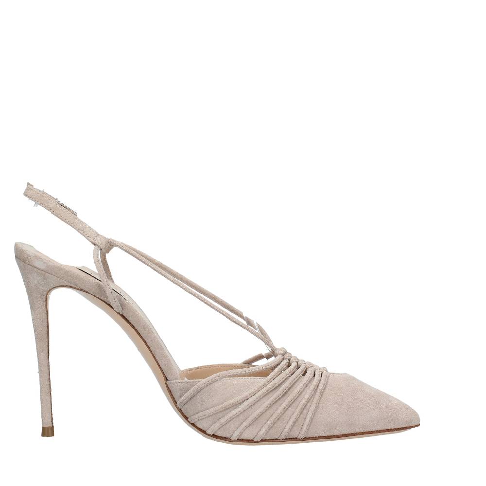 CASADEI Décolleté slingback in camoscio 2025