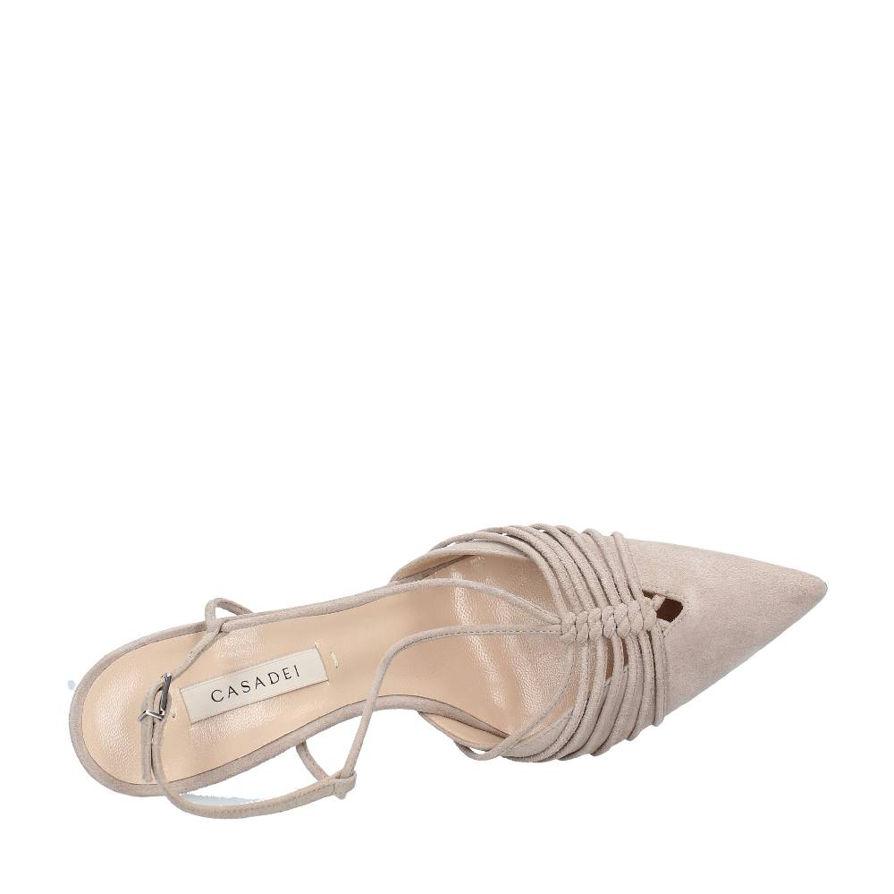 CASADEI Décolleté slingback in camoscio 2025