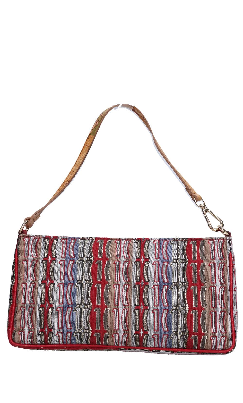 ALVIERO MARTINI 1a CLASSE Borsa in tessuto e pelle Italy