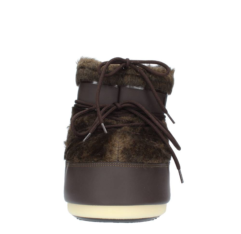 MOON BOOT Stivaletti da neve modello ICON LOW FAUX FUR MOON BOOT in gomma ed ecopelliccia Spedizione Gratuita