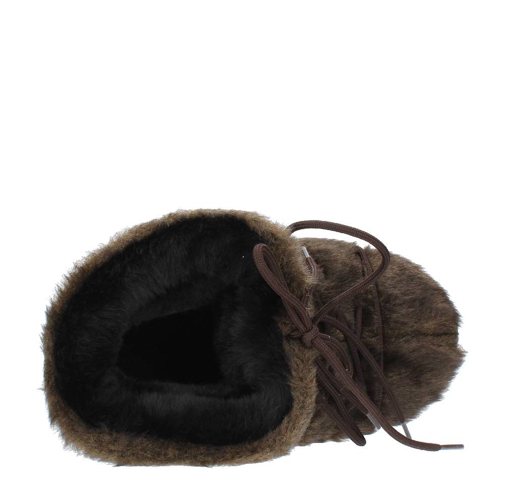 MOON BOOT Stivaletti da neve modello ICON LOW FAUX FUR MOON BOOT in gomma ed ecopelliccia Spedizione Gratuita