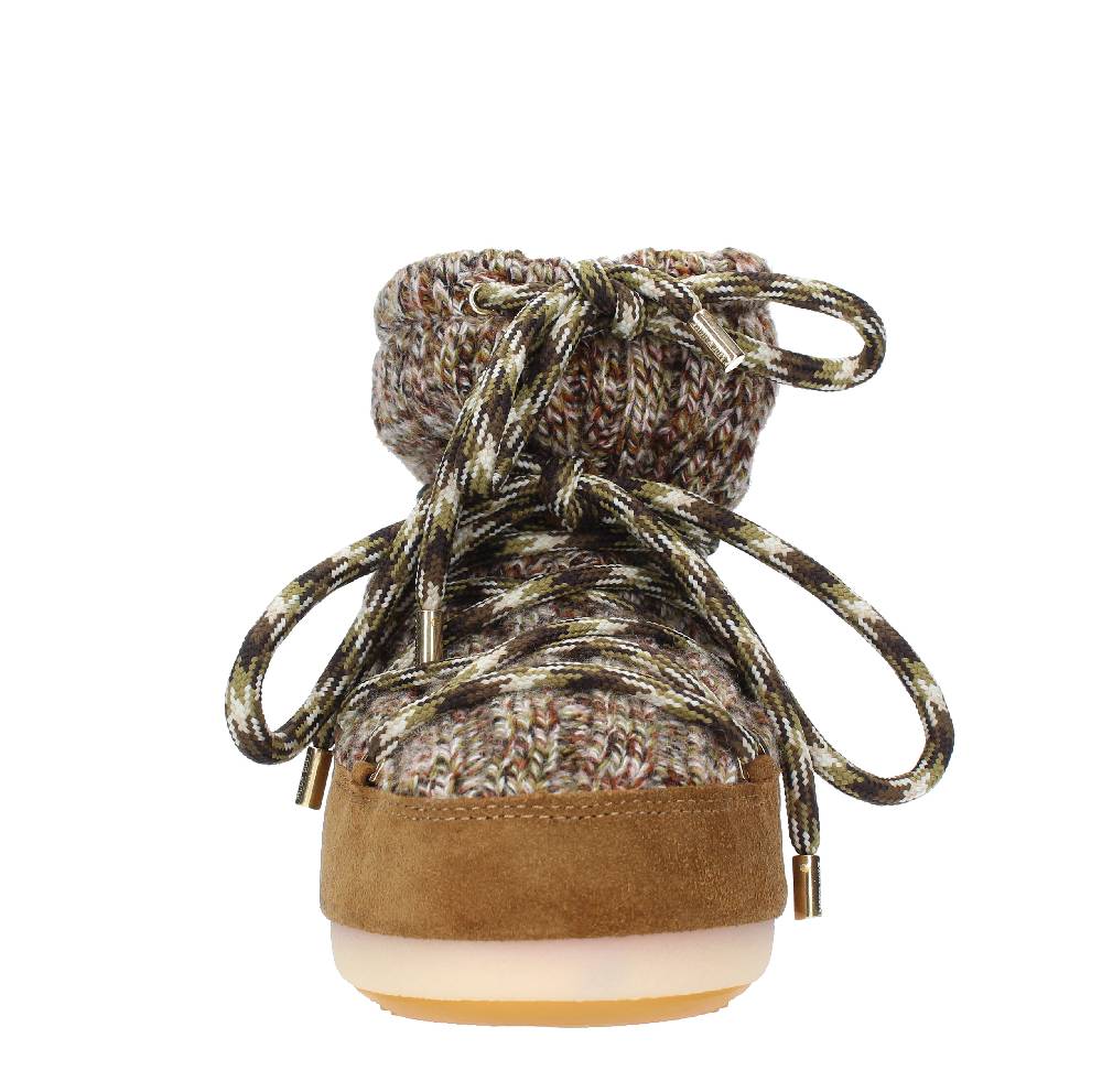 MOON BOOT Stivaletti da neve modello LOW WOOL MOON BOOT in camoscio e tessuto Qualità Garantita