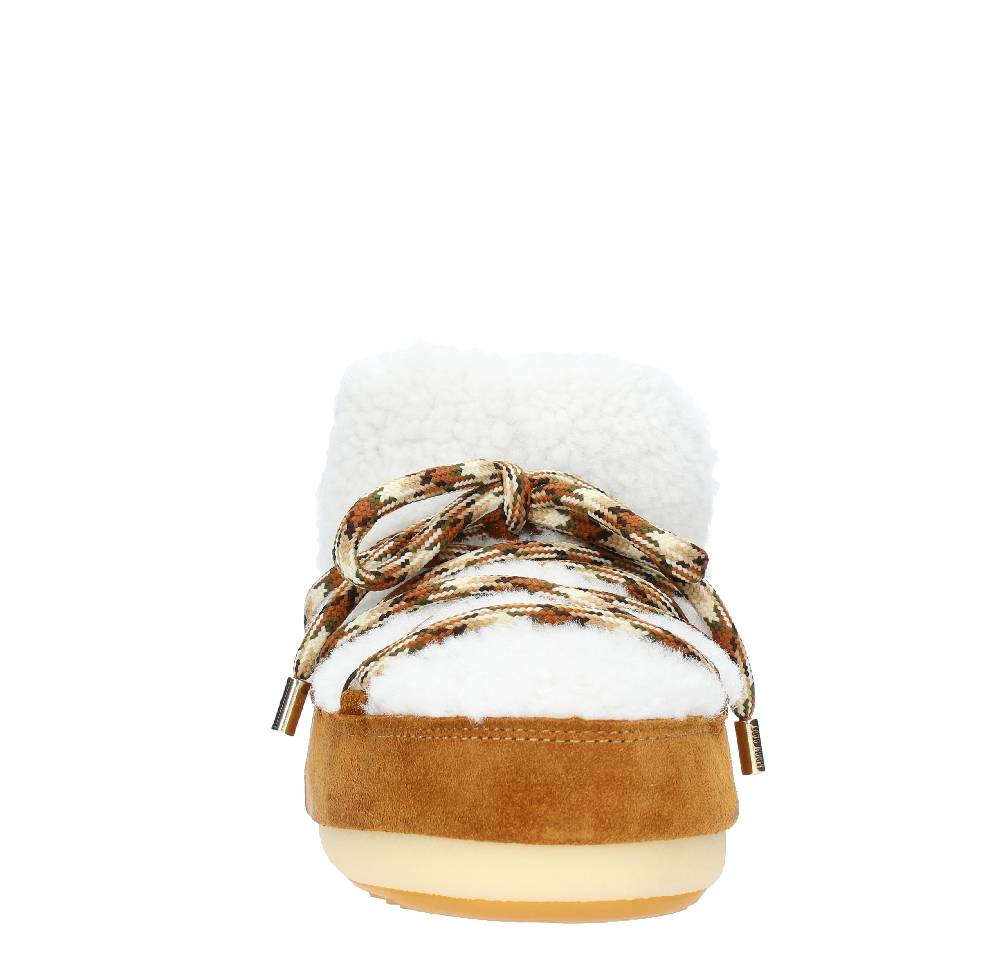 MOON BOOT Stivaletti da neve modello PUMPS SHEARLING MOON BOOT in pelliccia e camoscio Acquista Ora