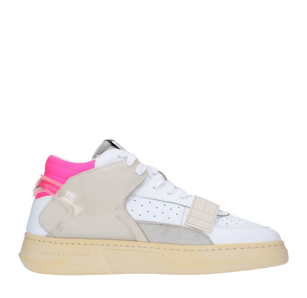 RUN OF Sneakers modello MID COMBI-RF RUN OF in pelle camoscio e tessuto Sconto