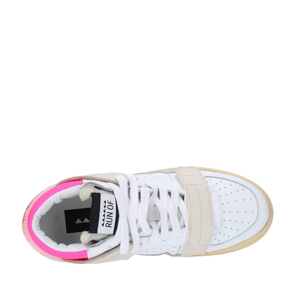RUN OF Sneakers modello MID COMBI-RF RUN OF in pelle camoscio e tessuto Sconto