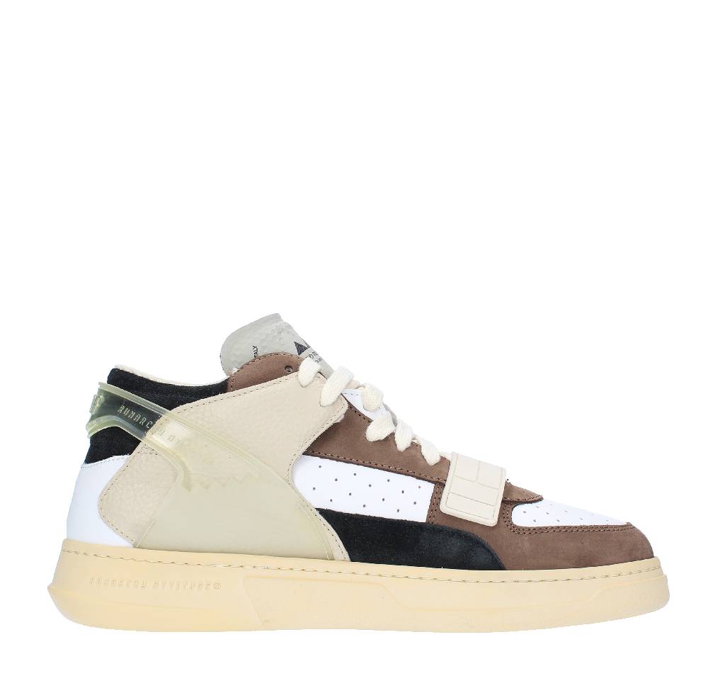 RUN OF Sneakers modello ERRANT MID RUN OF in pelle camoscio e tessuto Saldi