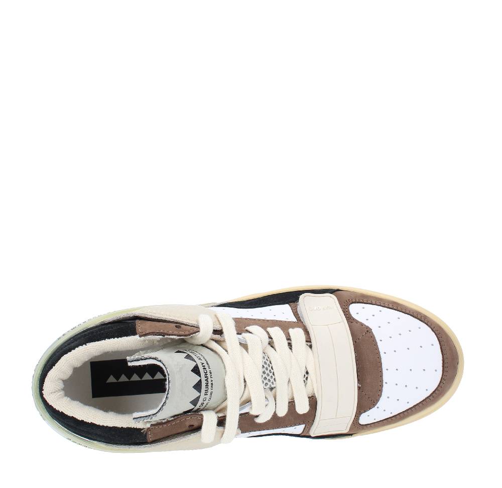 RUN OF Sneakers modello ERRANT MID RUN OF in pelle camoscio e tessuto Saldi