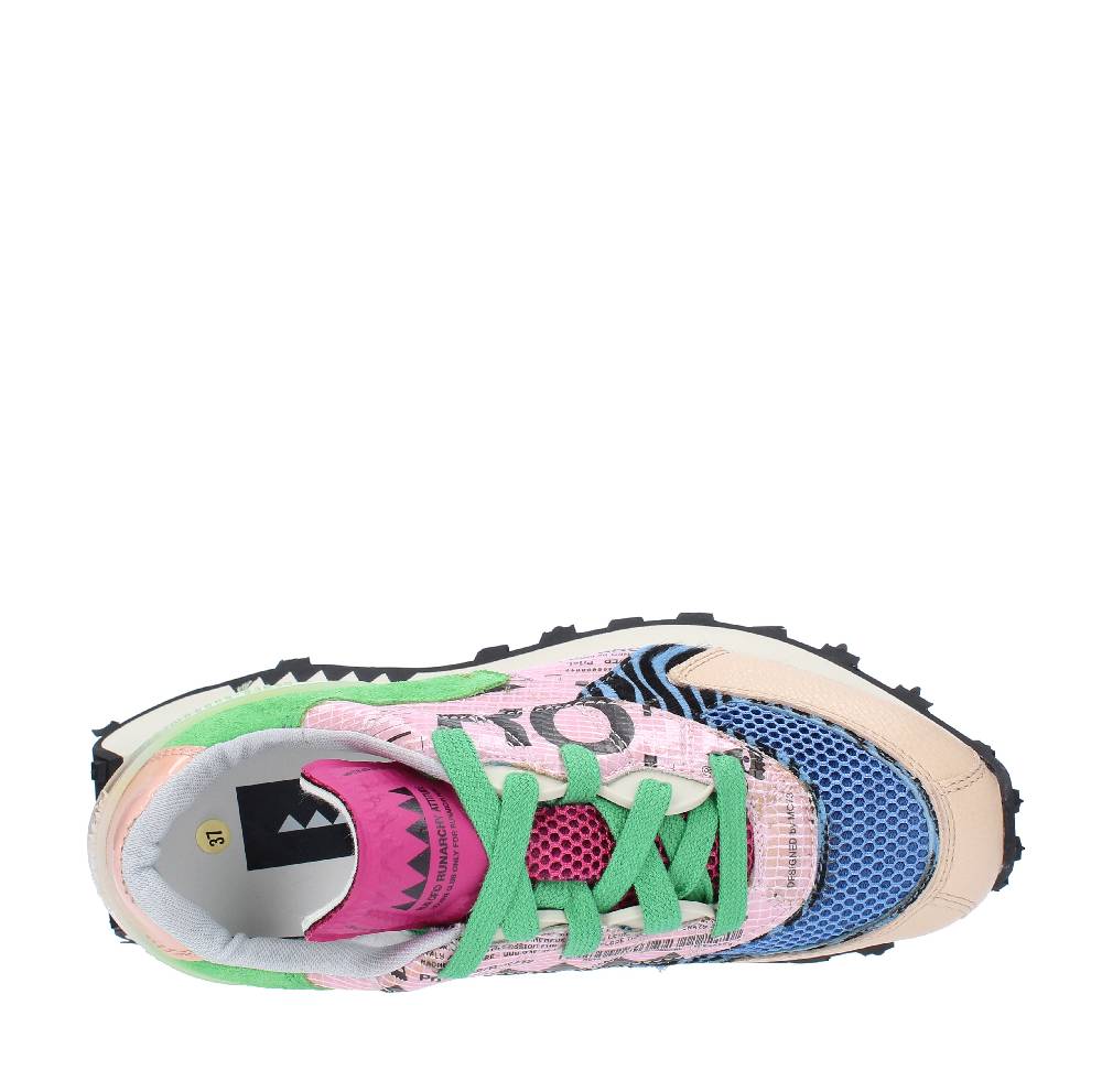 RUN OF Sneakers modello RO-1 HAMBURG RUN OF in pelle camoscio e tessuto Moda