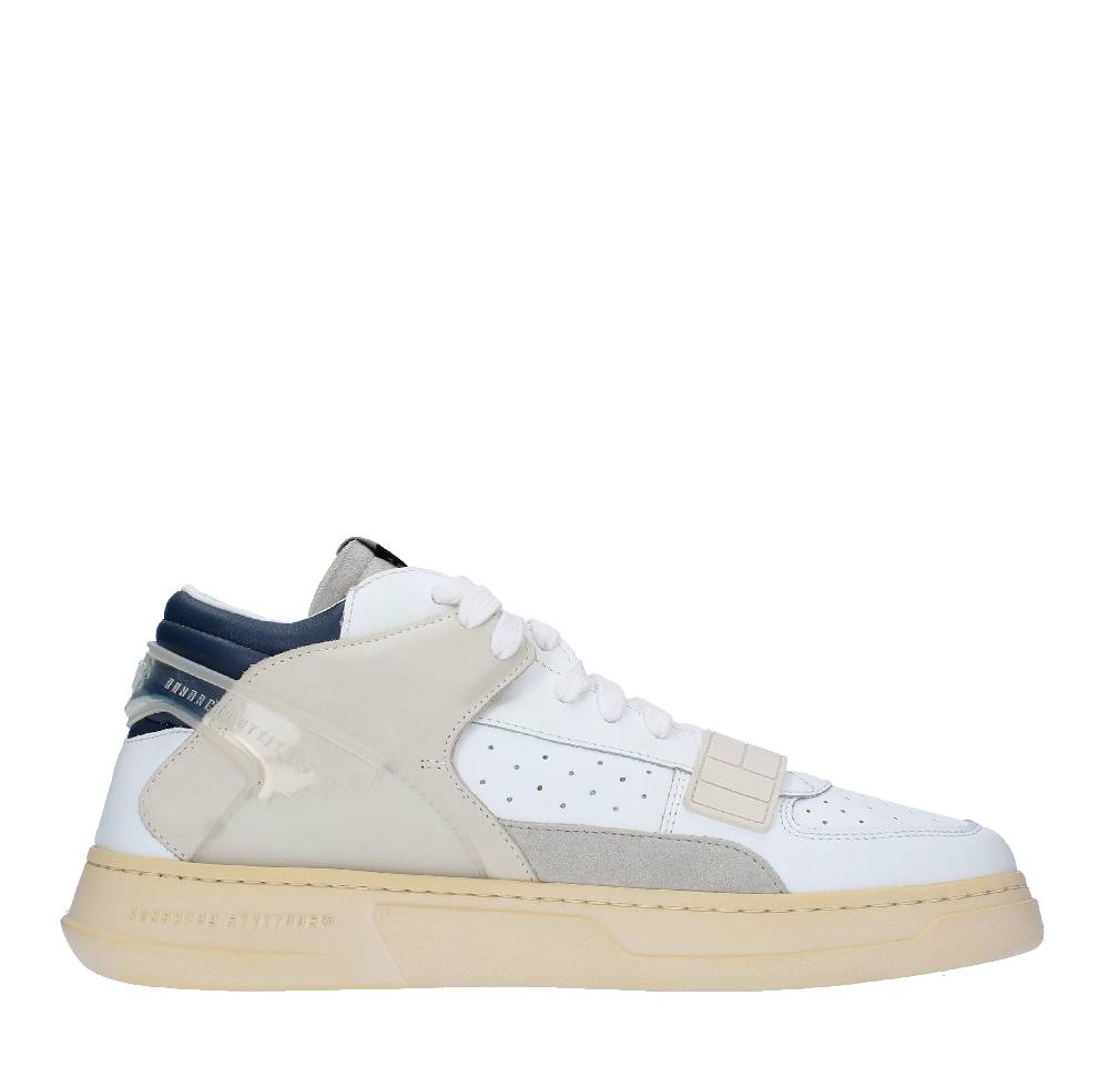 RUN OF Sneakers modello MID COMBI RUN OF in pelle camoscio e tessuto Italy