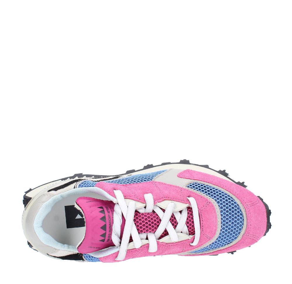 RUN OF Sneakers modello PUNK ZEBRA RUN OF in camoscio pelle e tessuto Qualità Garantita