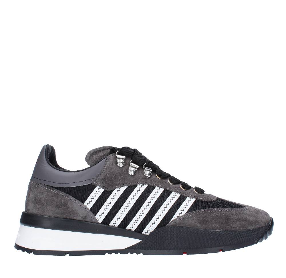DSQUARED2 Sneakers DSQUARED2 modello ORIGINAL LEGEND in camoscio, pelle e tessuto Prezzo Ridotto