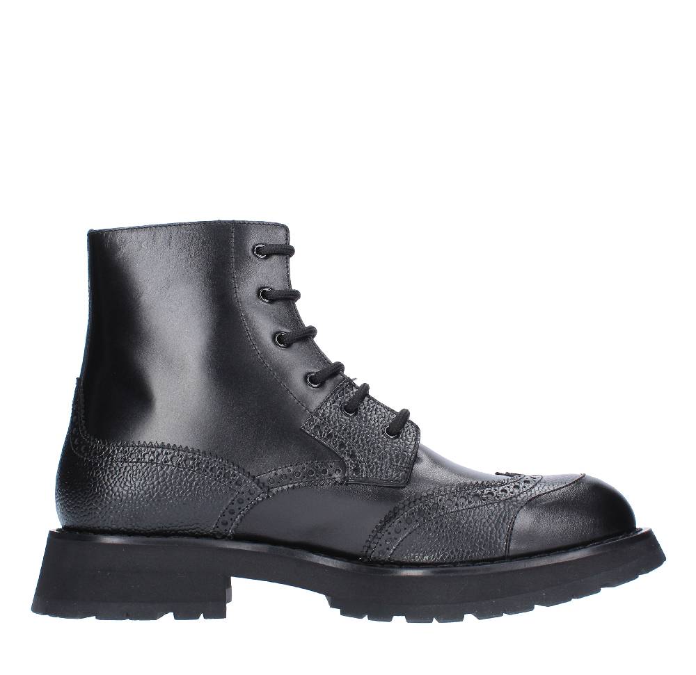 ALEXANDER MCQUEEN Stivaletti in pelle Sottocosto