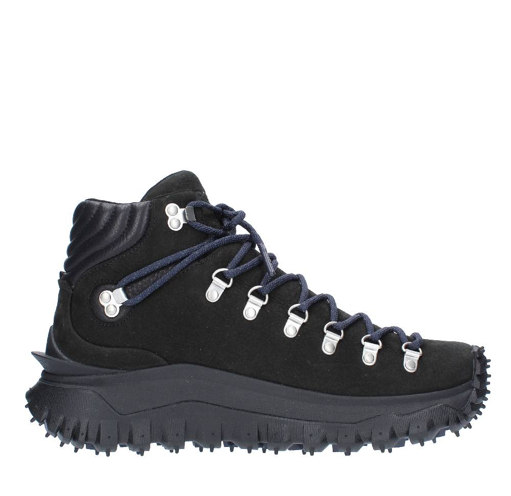 MONCLER Scarponcini in camoscio e pelle Novità