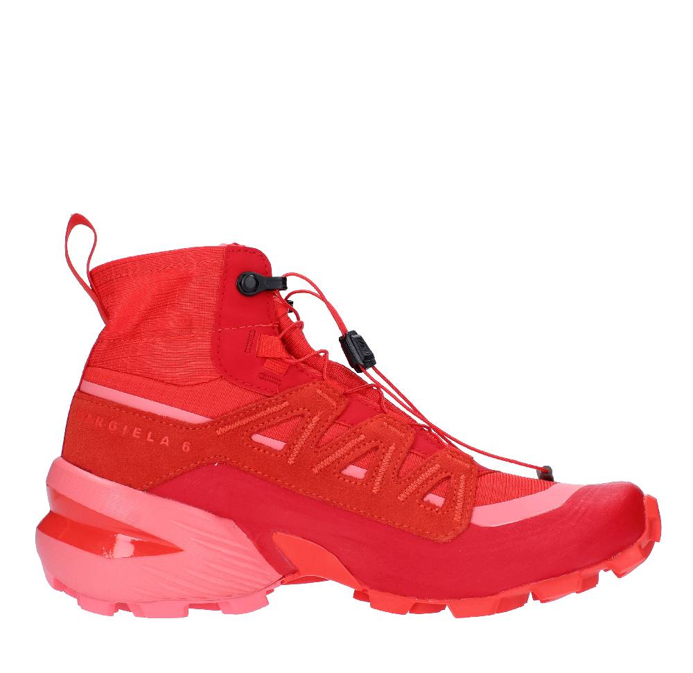 MM6 MAISON MARGIELA Scarponcini in pelle e camoscio Sconto