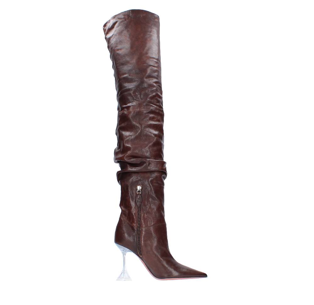 AMINA MUADDI Cuissard Oliviaglass in pelle Online
