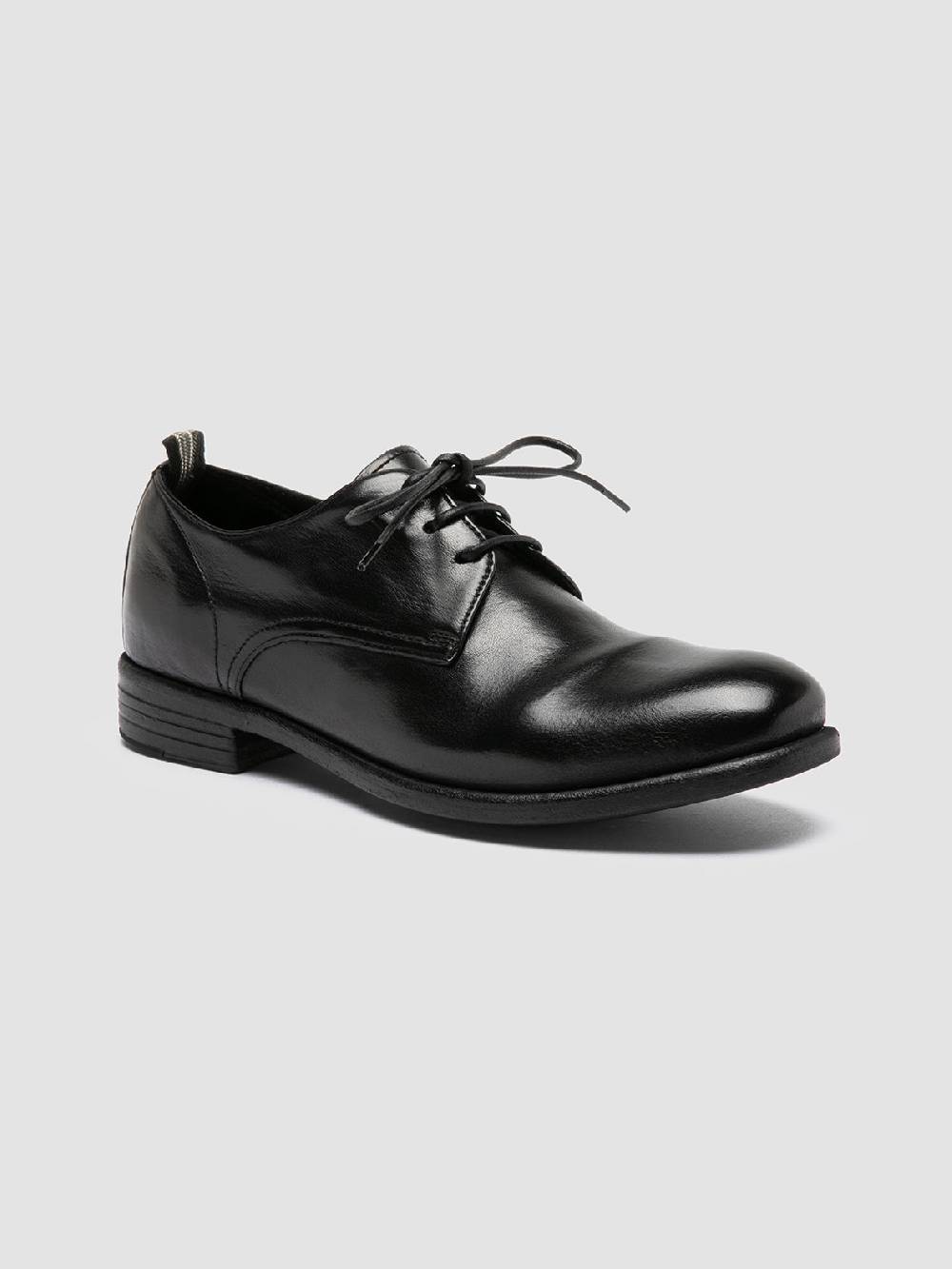 ﻿Officine Creative CALIXTE 064 Scarpe Derby in Pelle Nera Consegna Veloce