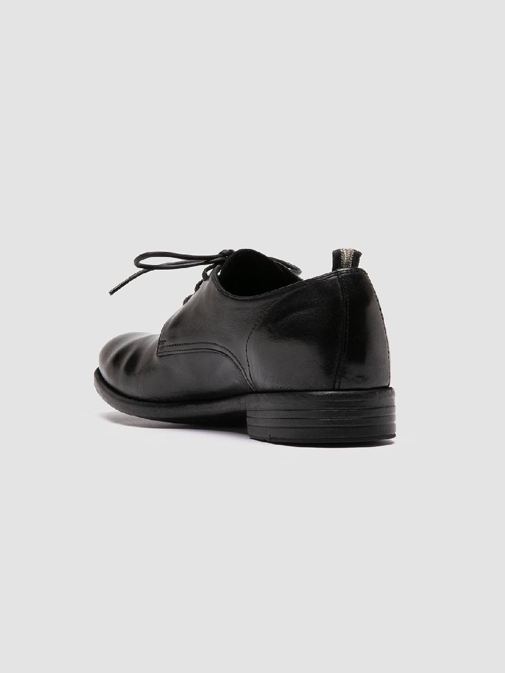 ﻿Officine Creative CALIXTE 064 Scarpe Derby in Pelle Nera Consegna Veloce