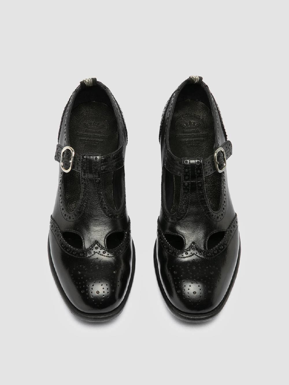 Officine Creative CALIXTE 066 Black Leather Maryjane Loafers Fino Al -60%