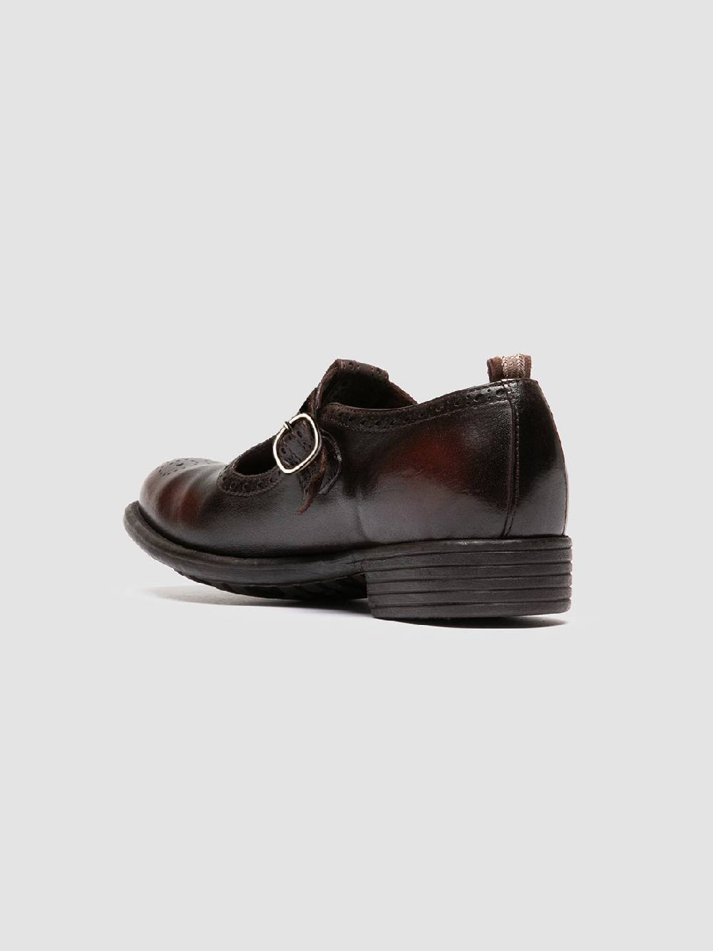 Officine Creative CALIXTE 071 Sandali T-Bar in Pelle Marrone Prezzo Ridotto