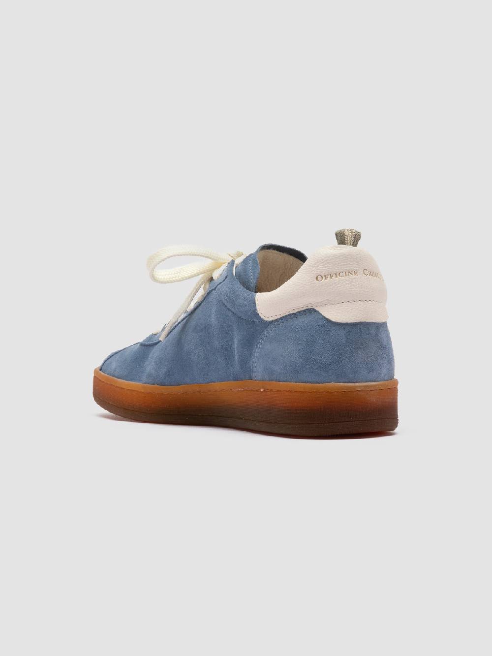 Officine Creative DESTINY 101 Sneakers Basse in Pelle e Camoscio Blu Sottocosto