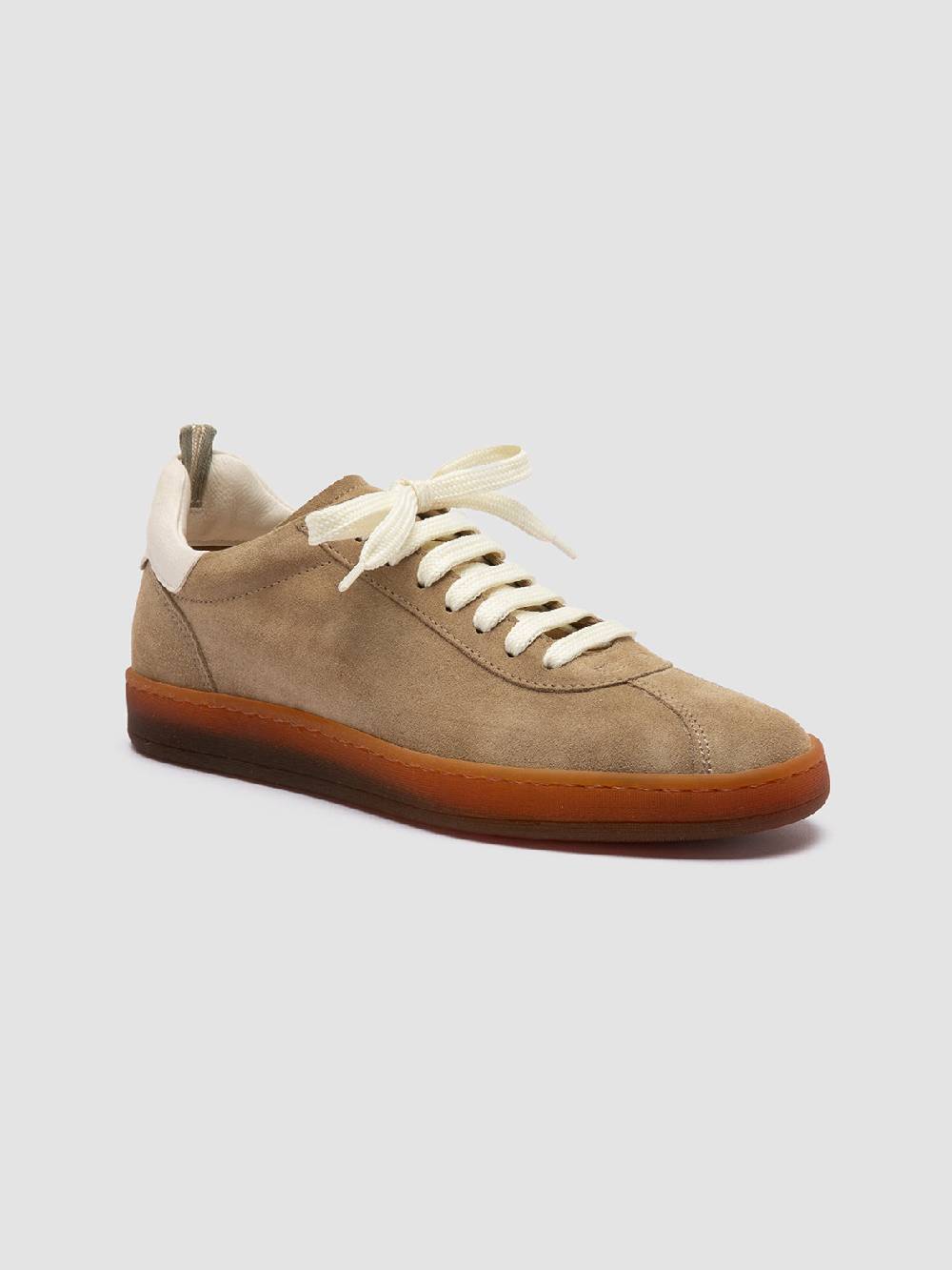 Officine Creative DESTINY 101 Sneakers Basse in Pelle e Camoscio Marrone Convenienza