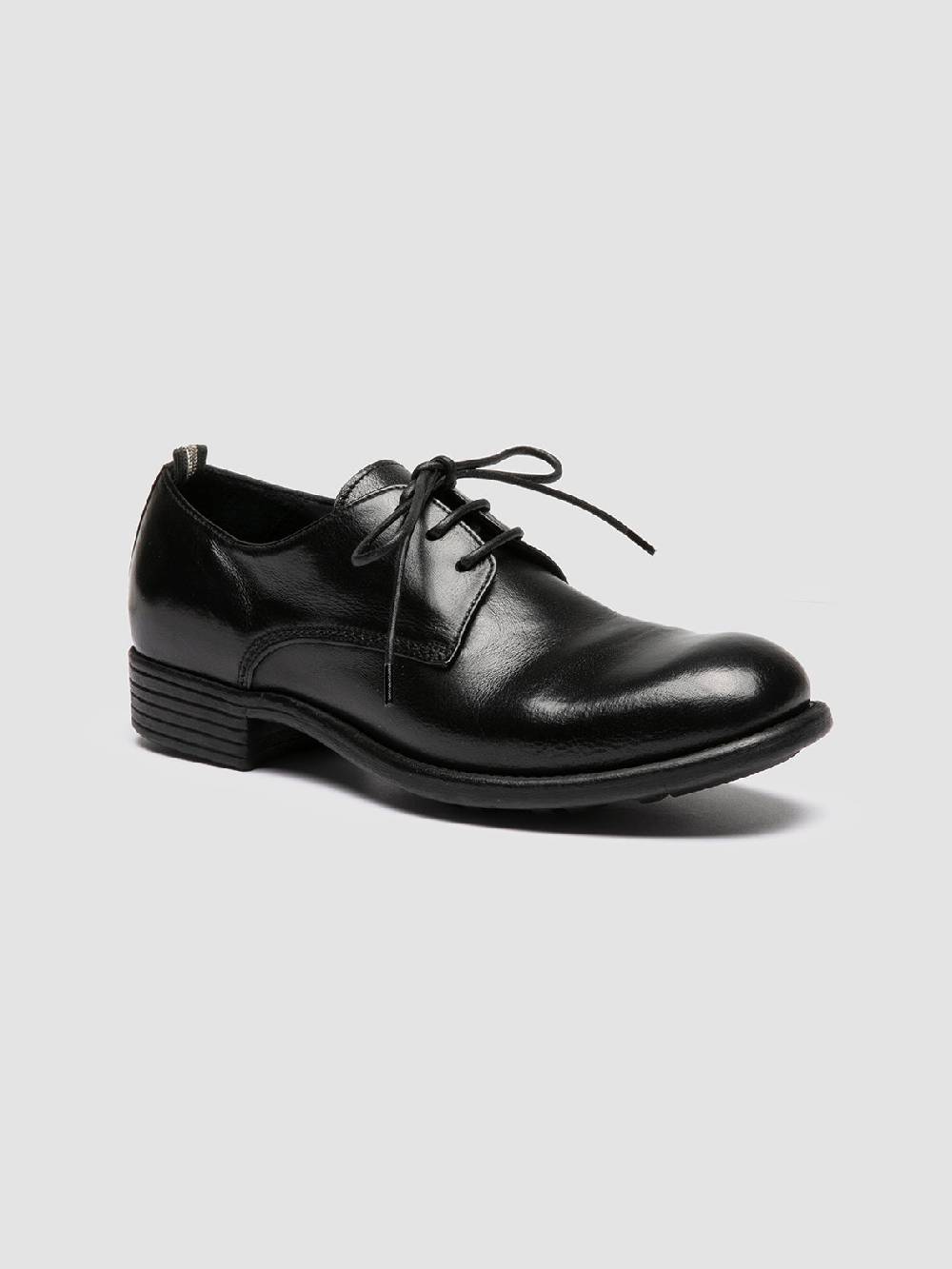 Officine Creative CALIXTE 068 Derby in Pelle Nera Presa