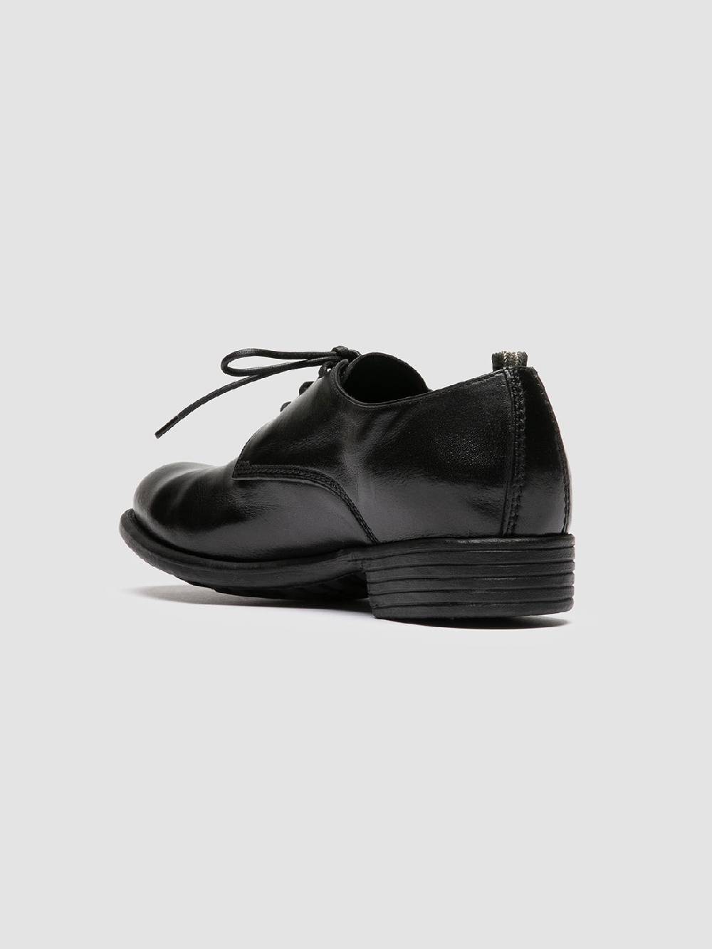Officine Creative CALIXTE 068 Derby in Pelle Nera Presa