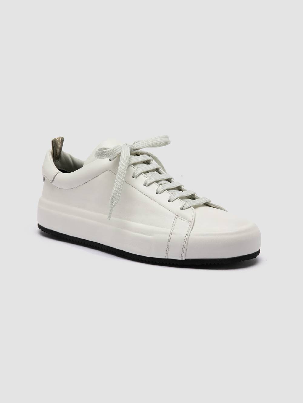 Officine Creative EASY 101 Sneakers Basse in Pelle Bianca Sconto