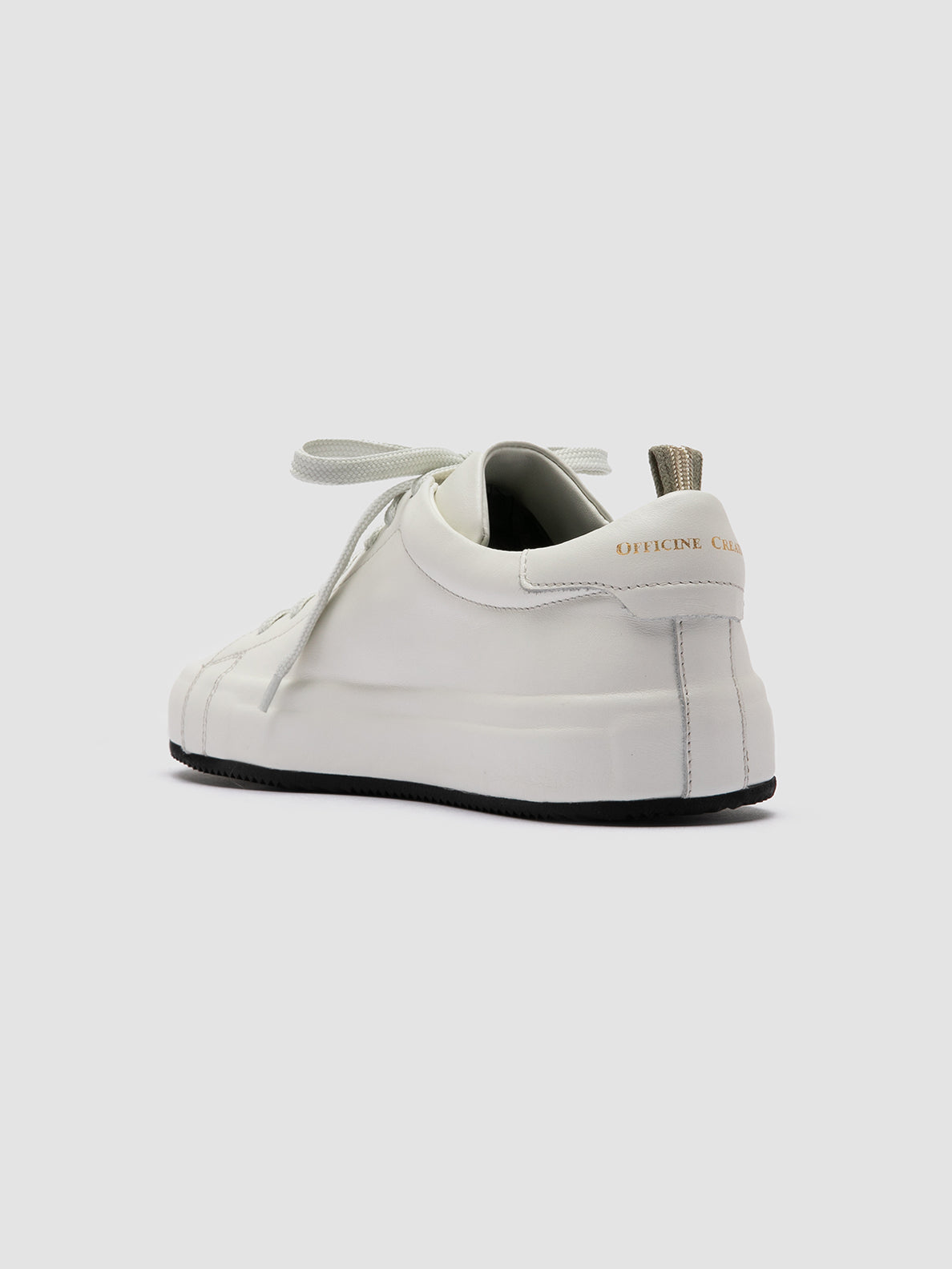 Officine Creative EASY 101 Sneakers Basse in Pelle Bianca Sconto