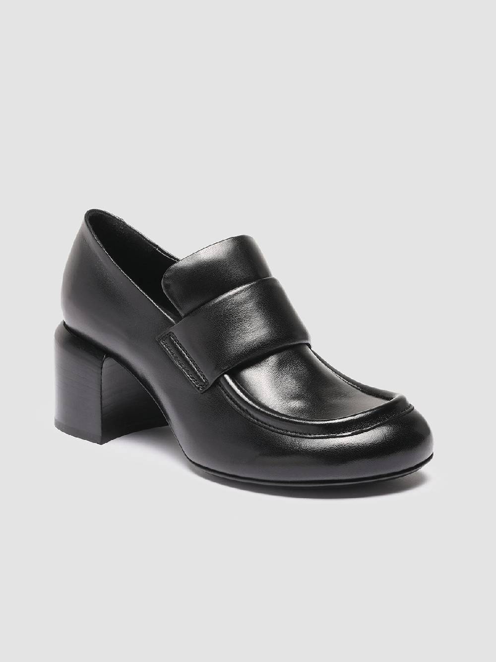 Officine Creative ETHEL 001 Mocassini Penny in Pelle Nera Economico