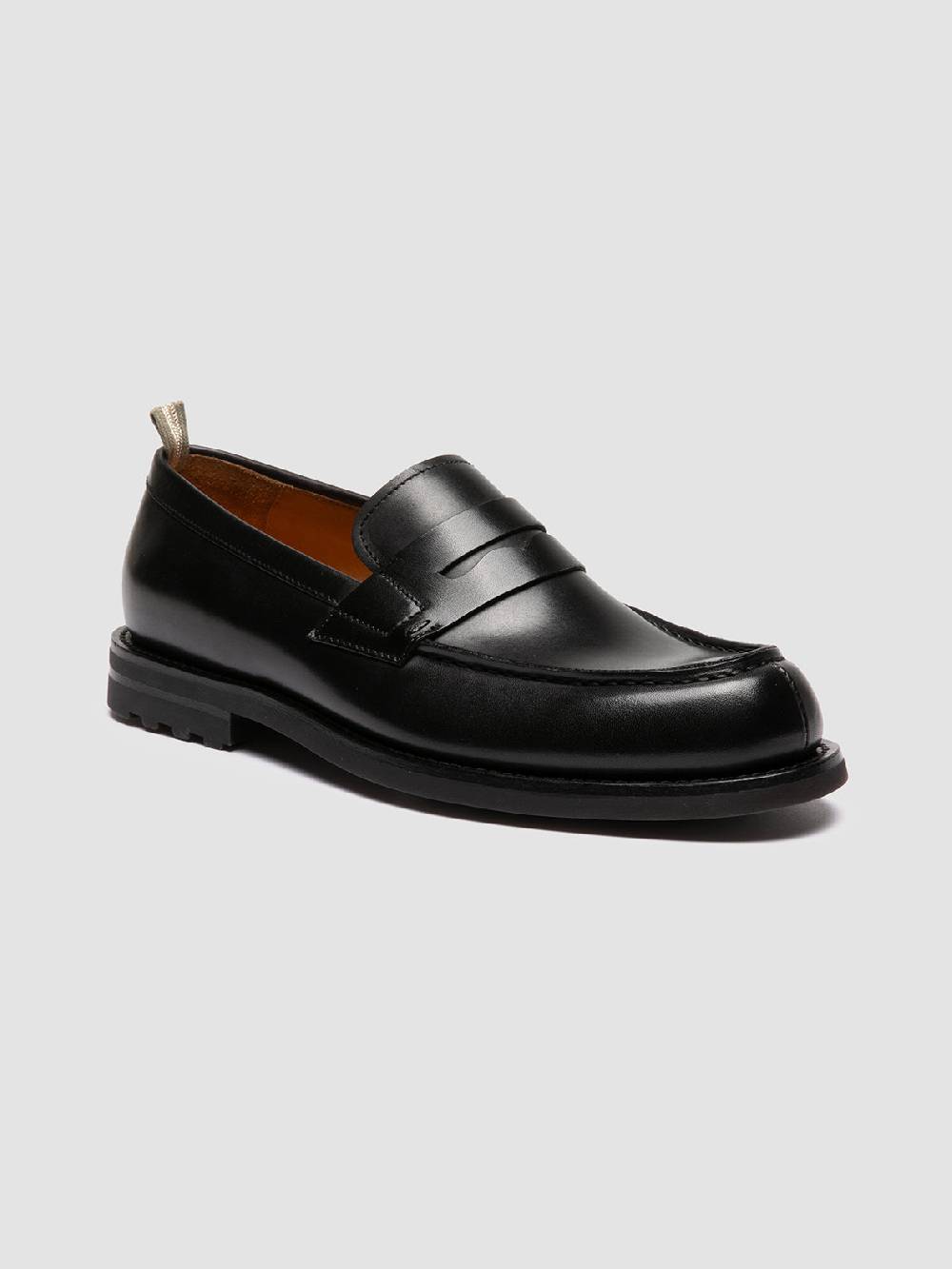 Officine Creative BELMONDO 006 Mocassini Penny in Pelle Scamosciata Nera Outlet