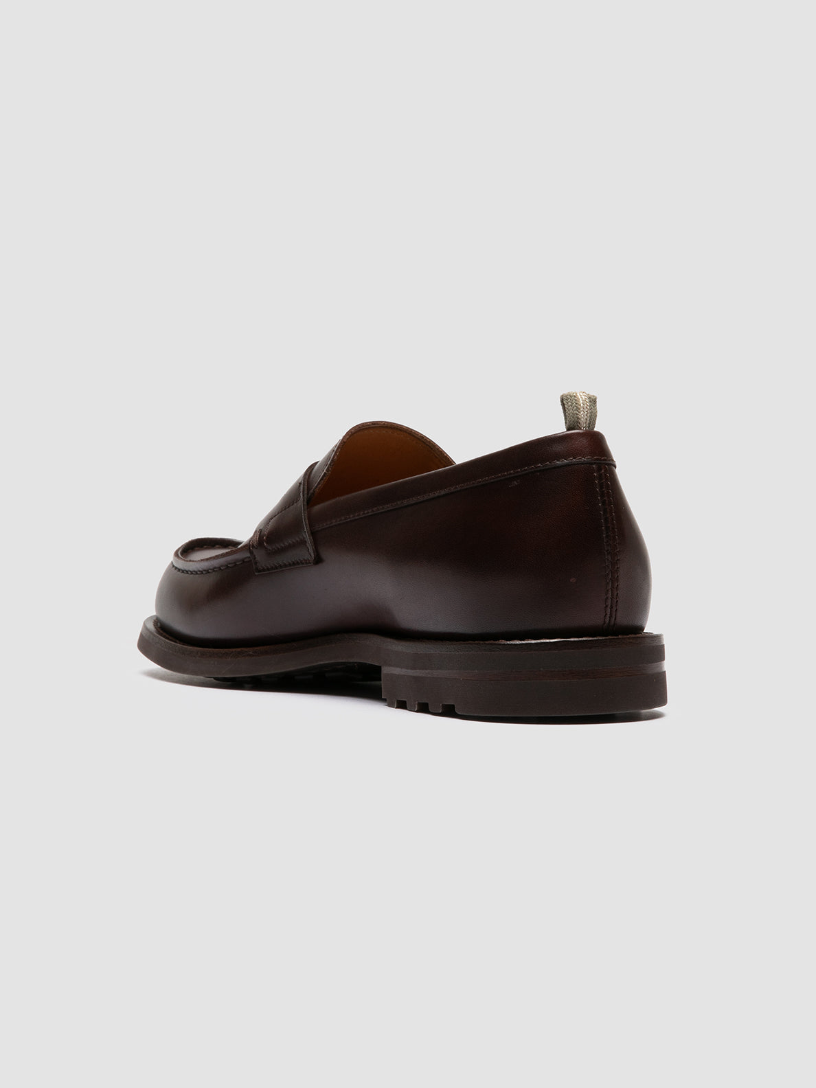 Officine Creative BELMONDO 006 Mocassini Penny in Pelle Scamosciata Marrone Saldi