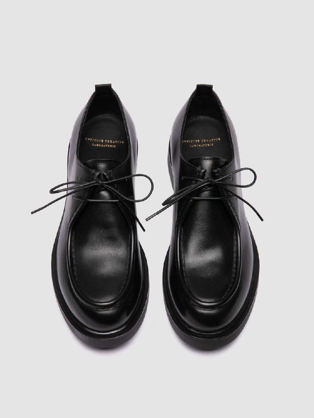 Officine Creative ENGINEER 002 Derby in Pelle Nera Hotsell