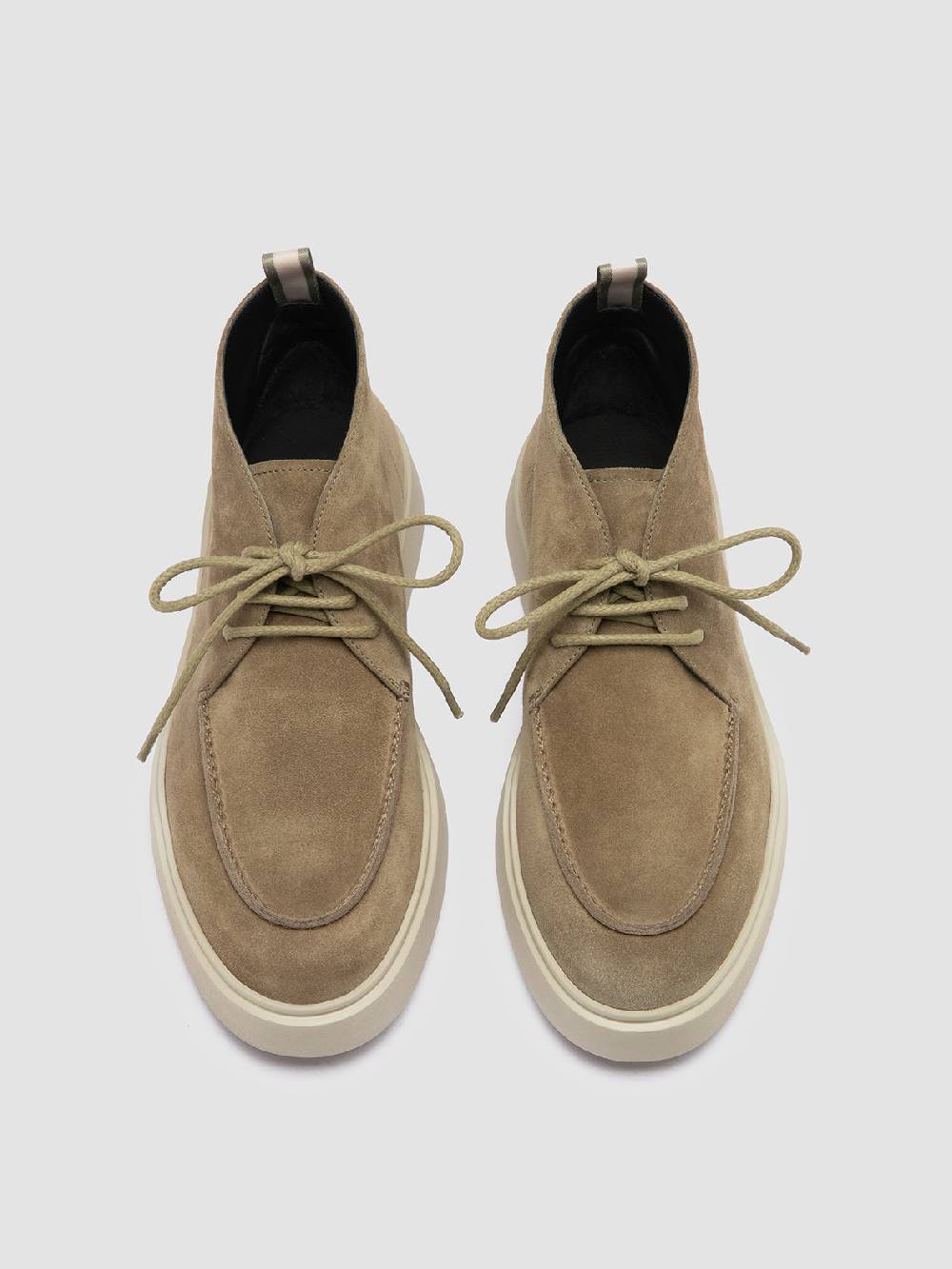 Officine Creative FRAME 002 Stivali Chukka in Pelle Scamosciata Tortora In Saldo