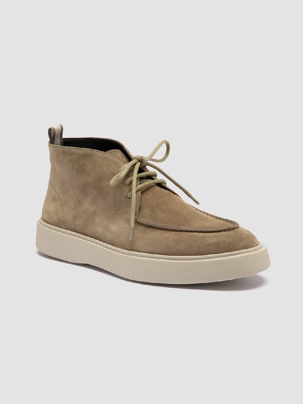 Officine Creative FRAME 002 Stivali Chukka in Pelle Scamosciata Tortora In Saldo